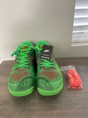 NEW Nike Mamba Rage Grinch Electric Green/Black 908974- 300 Sz 12 Sneakers